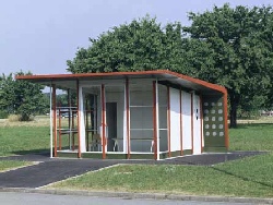 Tankstelle von Jean Prouv&eacute; auf dem Vitra Campus.