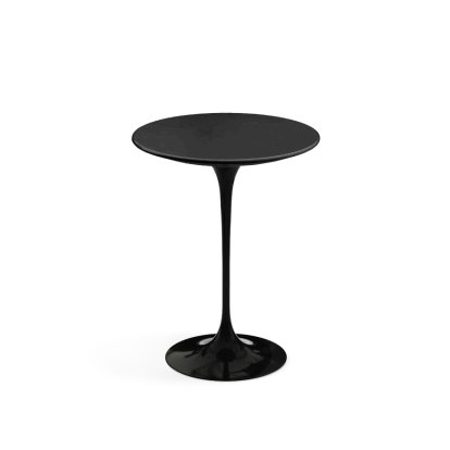 Saarinen Beistelltisch rund, 41 cm, schwarz, Fenix schwarz