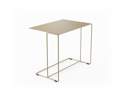 Oki Beistelltisch, H 46 x B 56 x T 38 cm, Matt-pulverbeschichtet sand, Matt-pulverbeschichtet sand
