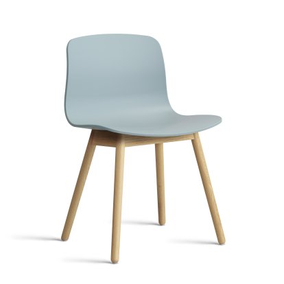 About A Chair AAC 12 Stuhl, Dusty blue 2.0, Eiche lackiert