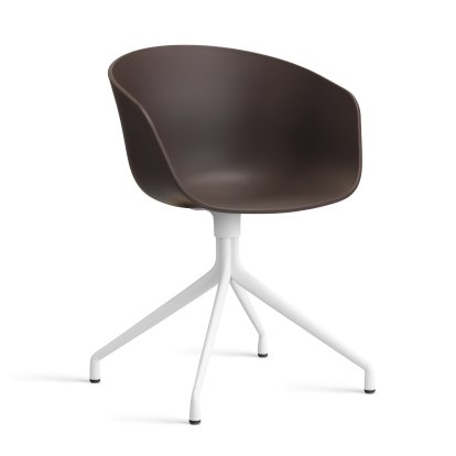 About A Chair AAC 20 Drehstuhl, Raisin 2.0, Aluminium weiß pulverbeschichtet