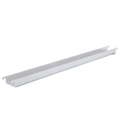 Kabelrinne für Eiermann Tischgestelle, Für Tischgestell 135 cm (Eiermann 2), Silber