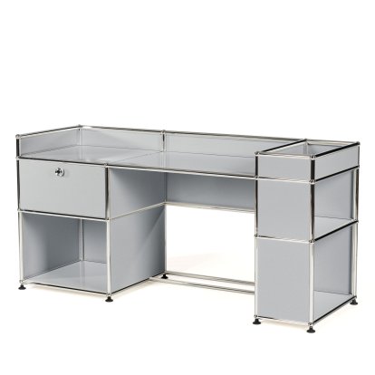 USM Haller Kinder Schreibtisch, USM mattsilber