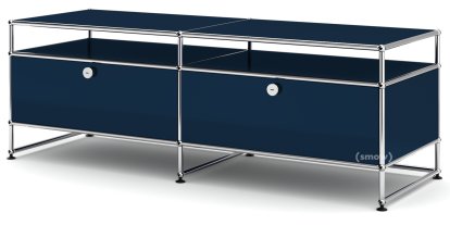 USM Haller TV-Board L, Stahlblau RAL 5011