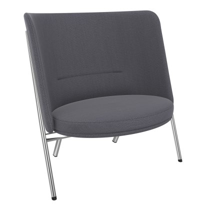 D70 Sessel, Stoff Arco - kies, Chrom