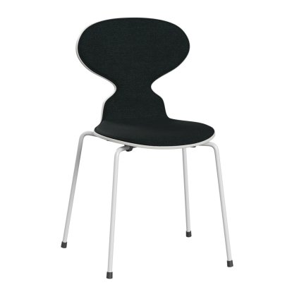 Ameise 3101 Stuhl mit Frontpolster, Lack, White, Remix 183 - Schwarz, White