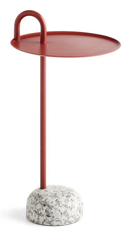 Bowler Beistelltisch, Tile red