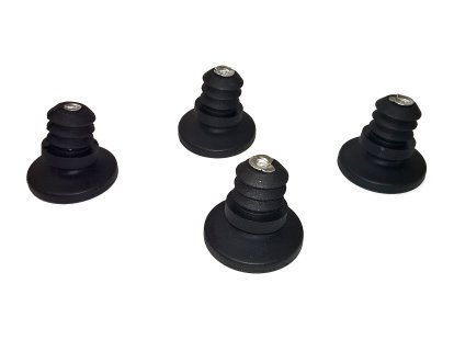 Gleiter (1 Satz) für Vitra Stühle, Für HAL Tube/JILL Tube, Gleiter für Teppichböden, basic dark