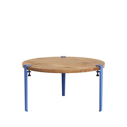Tiptoe Couchtisch Brooklyn, Eiche recycled, Azurblau