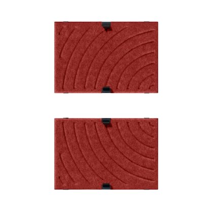 USM Soft Panel Mono für USM Haller Regale, 50 cm x 35 cm, Rot, Rund