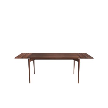 PUREdinner Tisch, 140 x 85 cm, Walnuss geölt, Mit 2 farbgleichen Erweiterungsplatten (L 140-240 cm)