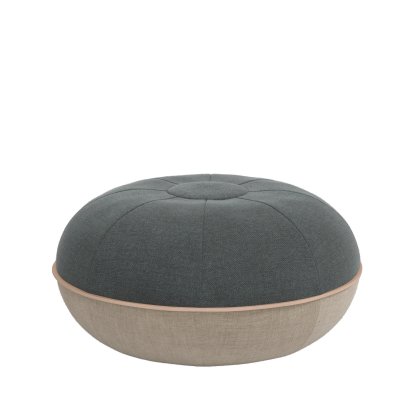 Pouf, Steel grey, Ø 50 cm