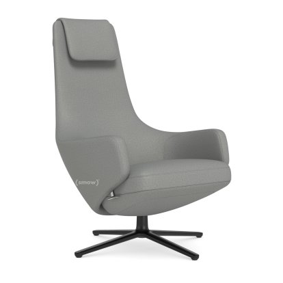 Repos Loungesessel, Sessel Repos, Stoff Dumet kiesel melange, 45 cm, Basic dark