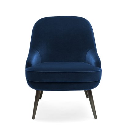 375 Sessel, Niedriger Rücken, Stoff Harald ocean