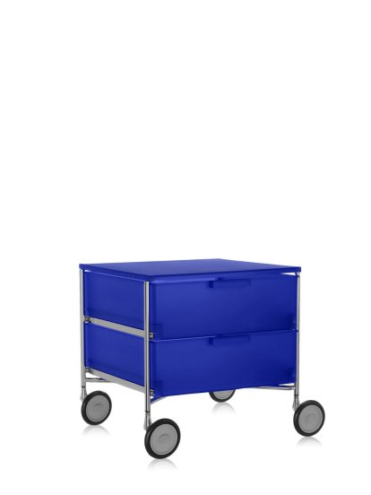 Mobil Container, 2 Schub - kein Fach, Opal, Kobaltblau