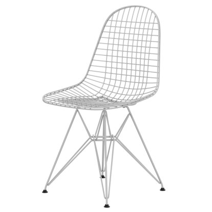 Wire Chair DKR , Pulverbeschichtet weiß, Ohne Polsterung, Ohne Bezug