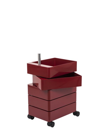360° Container, 720 mm (5 Ablagen), Bordeaux
