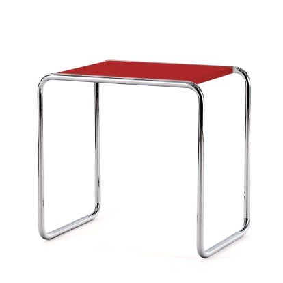 Satztisch B 9, B 9b (H 50 x B 52 cm), Decklackiert, Tomatenrot (RAL 3013)